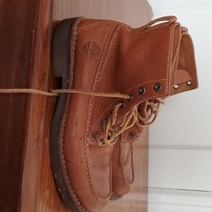 Timberland Boots Mock Toe Brown Leather